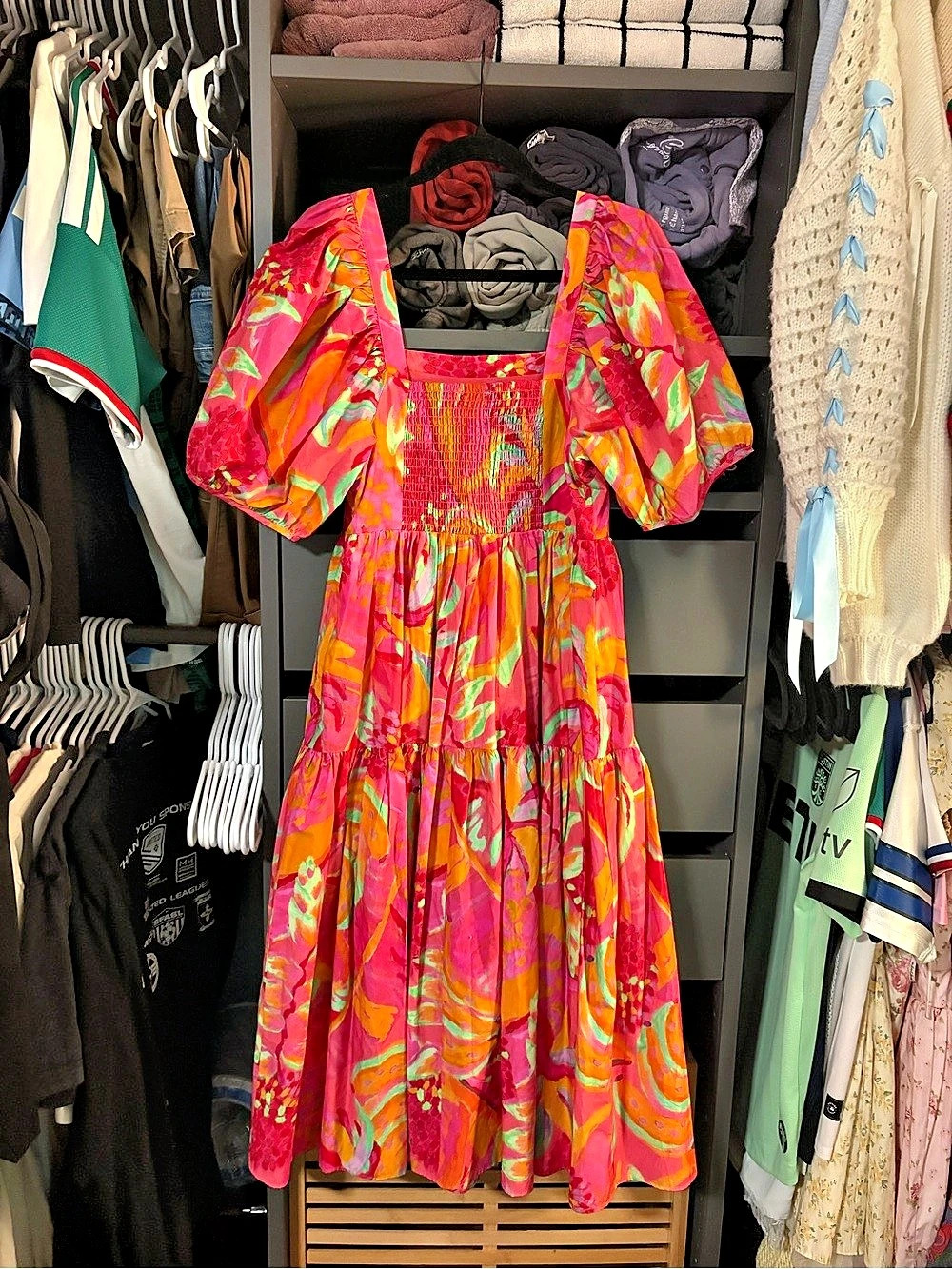 Farm Rio Fruit Bush Midi Dress - Picture 4 of 5